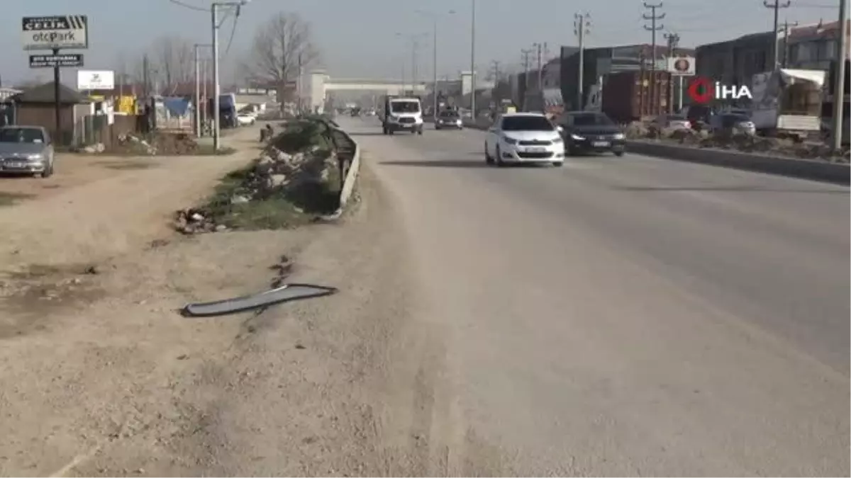 Son dakika 3. sayfa: Bursa -Ankara yolunda korkutan kaza...Metrelerce sürüklendikten sonra durabildi