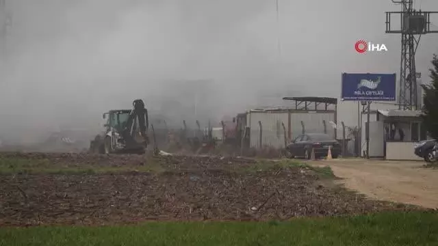 Kırklareli'nde hayvan çiftliğinde çıkan yangın kontrol altına alındı