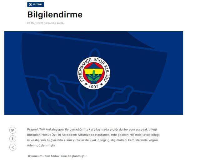 Mesu Özil sakat mı? Mesut Özil sakatlandı mı? Mesut Özil ne zaman sahalara dönecek?