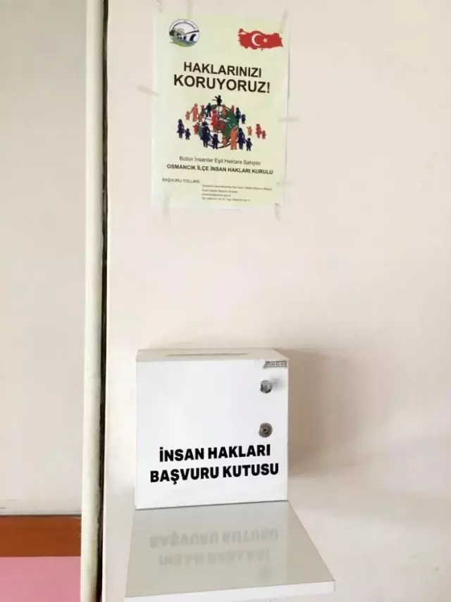 Osmancık'ta başvuru kutuları kurumlara yerleştirildi Osmancık'ta başvuru kutuları kurumlara yerleştirildi
