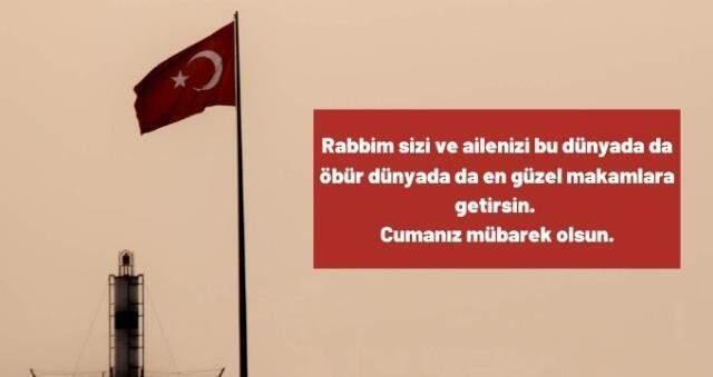 Türk bayraklı Cuma mesajları! Cuma sözleri, dualı Diyanet Cuma mesajları! Whatsapp, Instagram, Facebook Cuma mesajları
