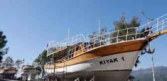Yatlar ve balıkçı tekneleri yeni turizm sezonuna hazırlanıyor