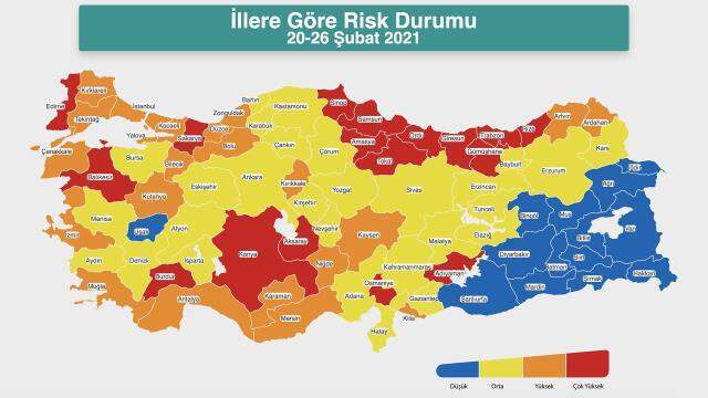 Yerinde karar dönemine geçilmesinden sonra Sivas, Amasya ve Edirne'ye yeni koronavirüs kısıtlaması geldi