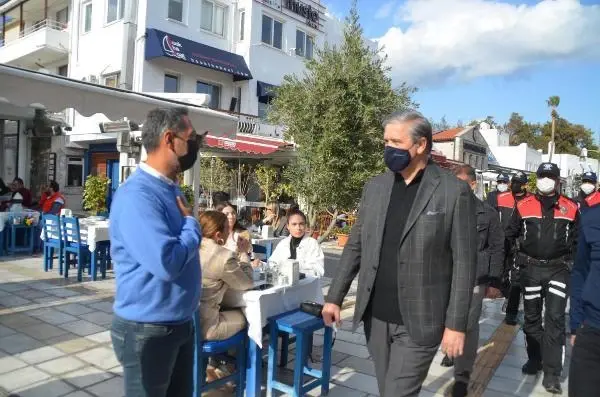 Bodrum'da koronavirüs denetimi