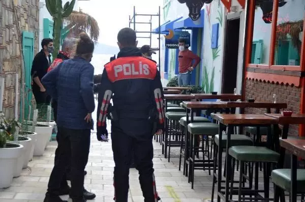 Bodrum'da koronavirüs denetimi