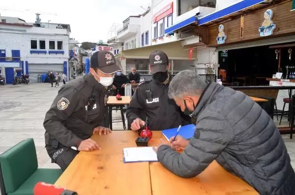 Bodrum'da koronavirüs denetimi