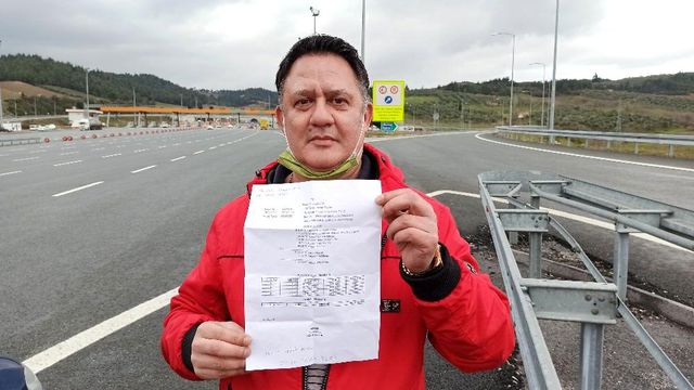 Otoyol geçiş ücretini ödemeyi unutunca icralık oldu