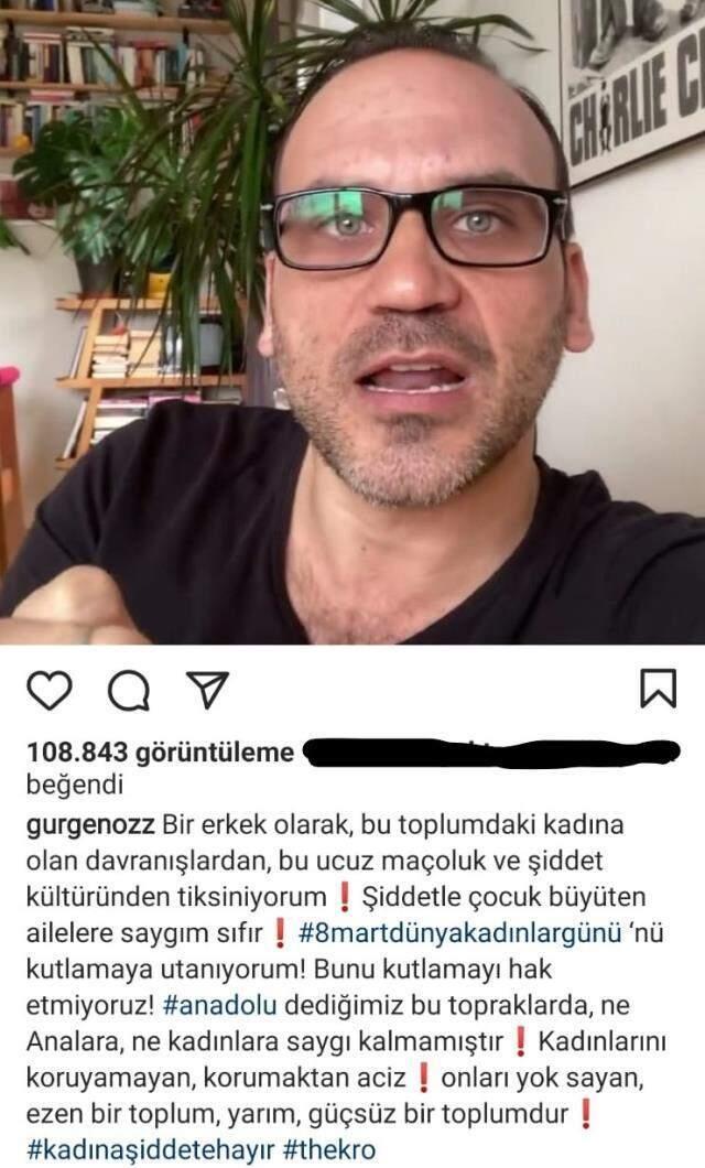 Gürgen Öz'den, Türkiye'yi ayağa kaldıran olaya sert tepki: Hiçbir dönem bu kadar kadına cinayet, şiddet yaşanmamıştı Gürgen Öz'den, Türkiye'yi ayağa kaldıran olaya sert tepki: Hiçbir dönem bu kadar kadına cinayet, şiddet yaşanmamıştı