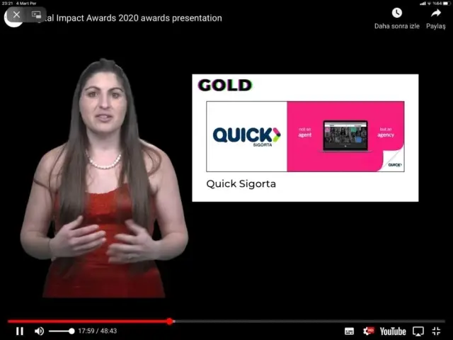 Quick Sigorta İngiltere'de iki ödül aldı Quick Sigorta İngiltere'de iki ödül aldı