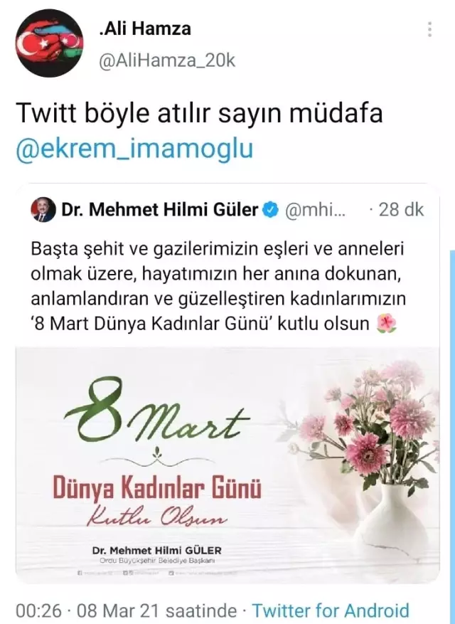 Ekrem İmamoğlu'na Hilmi Güler dersi Ekrem İmamoğlu'na Hilmi Güler dersi