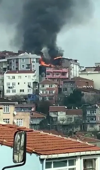 Eyüpsultan'da korkutan yangın Eyüpsultan'da korkutan yangın