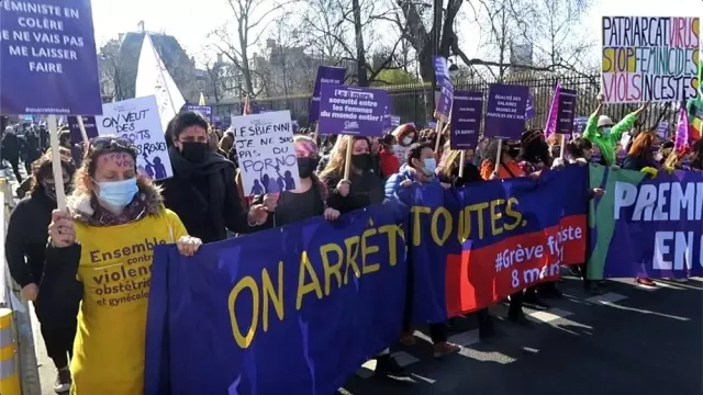 - Fransa'da 8 Mart'ta kadınlardan grev - Fransa'da 8 Mart'ta kadınlardan grev