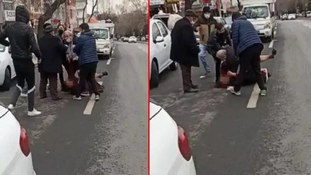 Görüntü 8 Mart Dünya Kadınlar Günü'nde çekildi! Sokak ortasında karısını yere yatırıp böyle darbetti Görüntü 8 Mart Dünya Kadınlar Günü'nde çekildi! Sokak ortasında karısını yere yatırıp böyle darbetti