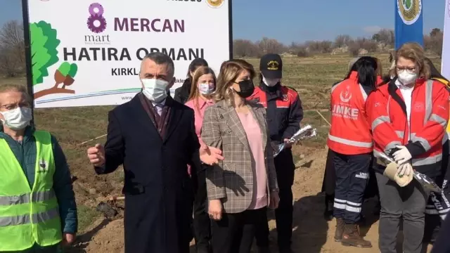 Kadınlar fidan dikti