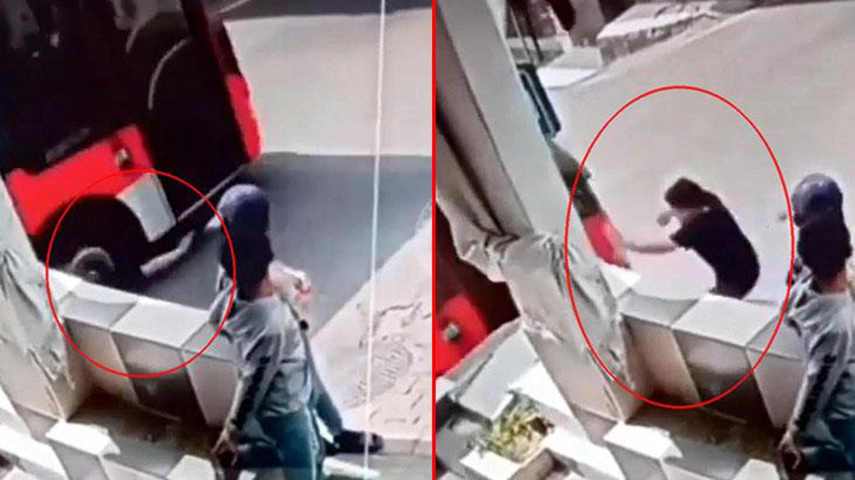 Koşarak yola çıkan çocuğun ayağının üzerinden otobüs geçti