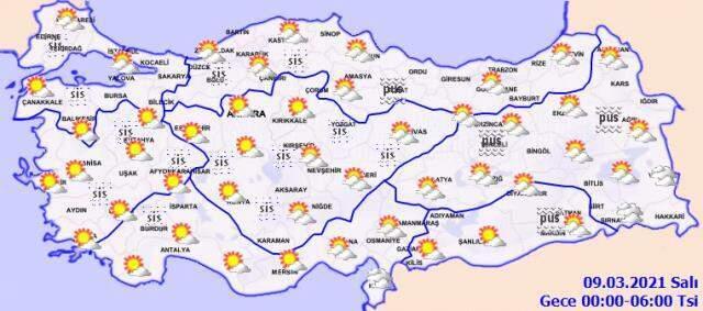 Meteoroloji'den İstanbul dahil 19 il için sarı uyarı Meteoroloji'den İstanbul dahil 19 il için sarı uyarı