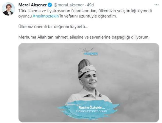 Rasim Öztekin'in vefatı siyaset, sanat ve iş dünyasını yasa yoğdu Rasim Öztekin'in vefatı siyaset, sanat ve iş dünyasını yasa yoğdu
