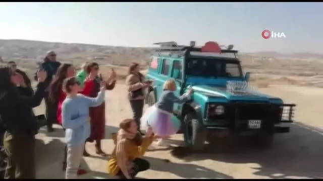 Rus turistler, Kapadokya'da Dünya Kadınlar Günü'nü kutladı