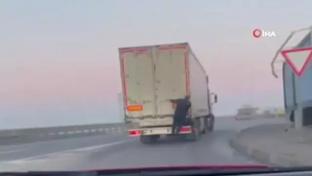Tırın arkasında 'pes' dedirten yolculuk Tırın arkasında 'pes' dedirten yolculuk