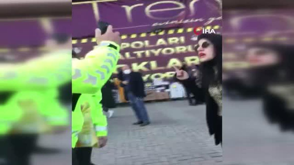 'Açık havada bana kimse maske taktıramaz' dedi, ne maskeyi taktı ne de polisi