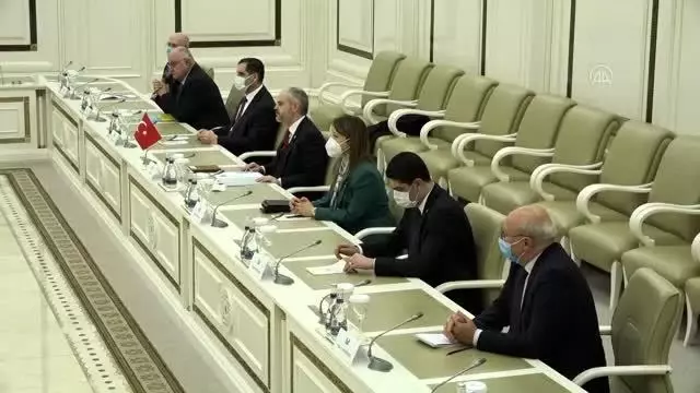 Azerbaycan Milli Meclisi Başkanı Sahibe Gafarova, TBMM Dışişleri Komisyonu heyetini kabul etti
