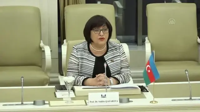 Azerbaycan Milli Meclisi Başkanı Sahibe Gafarova, TBMM Dışişleri Komisyonu heyetini kabul etti