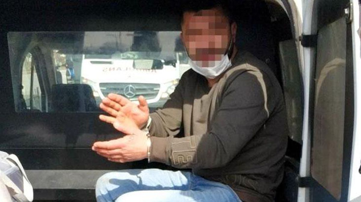 Bekçilere kafa atıp kaçan saldırgan, evinde bazanın altında yakalandı