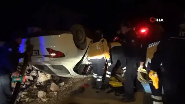 - Fethiye'de takla atan otomobilin sürücüsü yaralandı - Fethiye'de takla atan otomobilin sürücüsü yaralandı