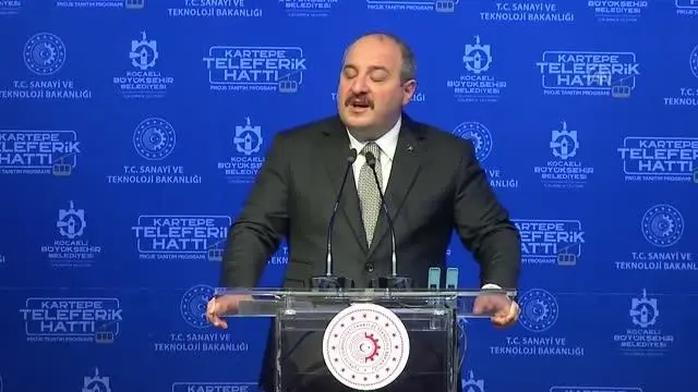 Sanayi ve Teknoloji Bakanı Varank, Kartepe Teleferik Hattı Projesi'nin tanıtım programında konuştu: (2) Sanayi ve Teknoloji Bakanı Varank, Kartepe Teleferik Hattı Projesi'nin tanıtım programında konuştu: (2)