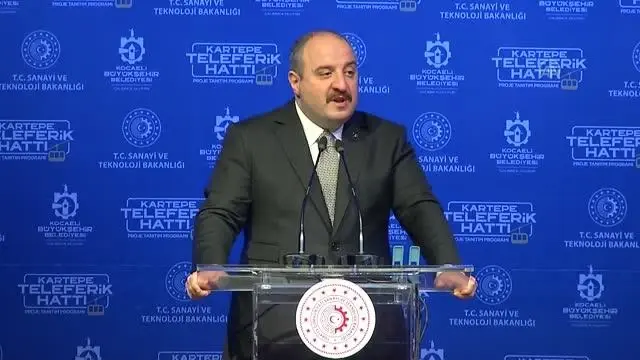 Sanayi ve Teknoloji Bakanı Varank, Kartepe Teleferik Hattı Projesi'nin tanıtım programında konuştu: (2) Sanayi ve Teknoloji Bakanı Varank, Kartepe Teleferik Hattı Projesi'nin tanıtım programında konuştu: (2)