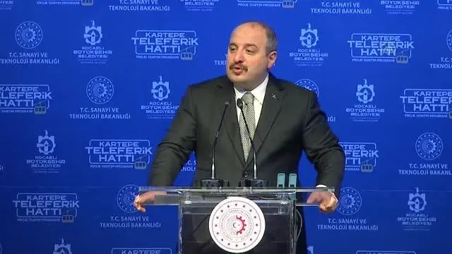 Sanayi ve Teknoloji Bakanı Varank, Kartepe Teleferik Hattı Projesi'nin tanıtım programında konuştu: (2) Sanayi ve Teknoloji Bakanı Varank, Kartepe Teleferik Hattı Projesi'nin tanıtım programında konuştu: (2)