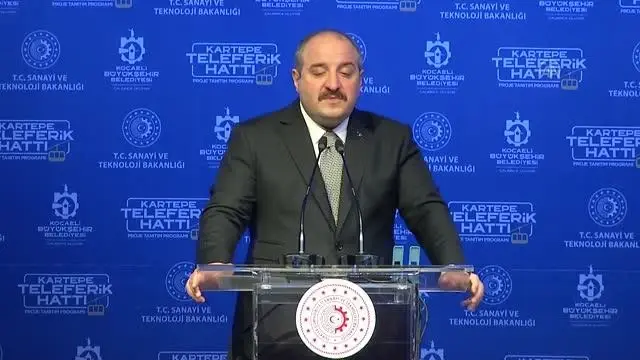 Sanayi ve Teknoloji Bakanı Varank, Kartepe Teleferik Hattı Projesi'nin tanıtım programında konuştu: (2) Sanayi ve Teknoloji Bakanı Varank, Kartepe Teleferik Hattı Projesi'nin tanıtım programında konuştu: (2)
