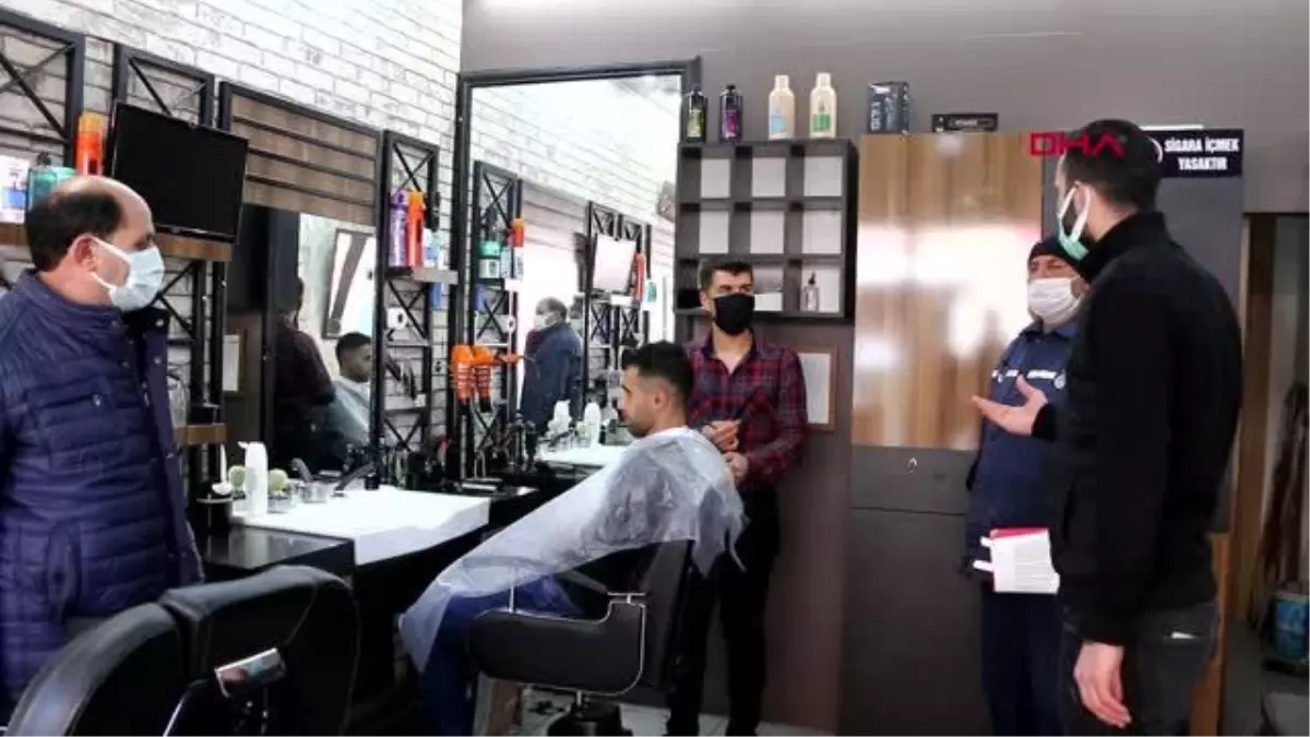 VAN Erciş'te berberler, kuaförler ve güzellik merkezlerinde tematik denetim