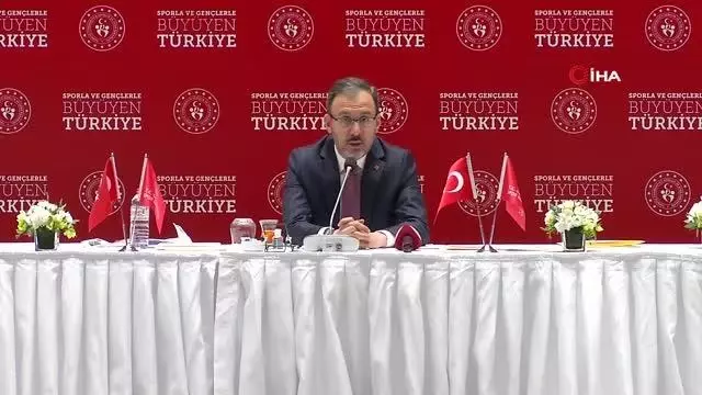 Bakan Kasapoğlu: 'Kulüplerin finansal durumundan yöneticiler sorumlu olacak' -1- Bakan Kasapoğlu: 'Kulüplerin finansal durumundan yöneticiler sorumlu olacak' -1-