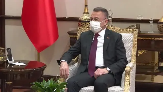 Son dakika haber! Cumhurbaşkanı Yardımcısı Oktay, KKTC Milli Eğitim ve Kültür Bakanı Amcaoğlu'nu kabul etti Son dakika haber! Cumhurbaşkanı Yardımcısı Oktay, KKTC Milli Eğitim ve Kültür Bakanı Amcaoğlu'nu kabul etti
