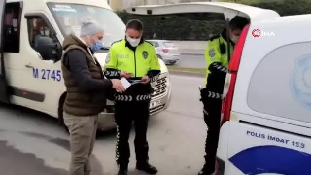 Son dakika haberi: Fazla yolcu taşıyan minibüs şoförüne trafik polisi şoku