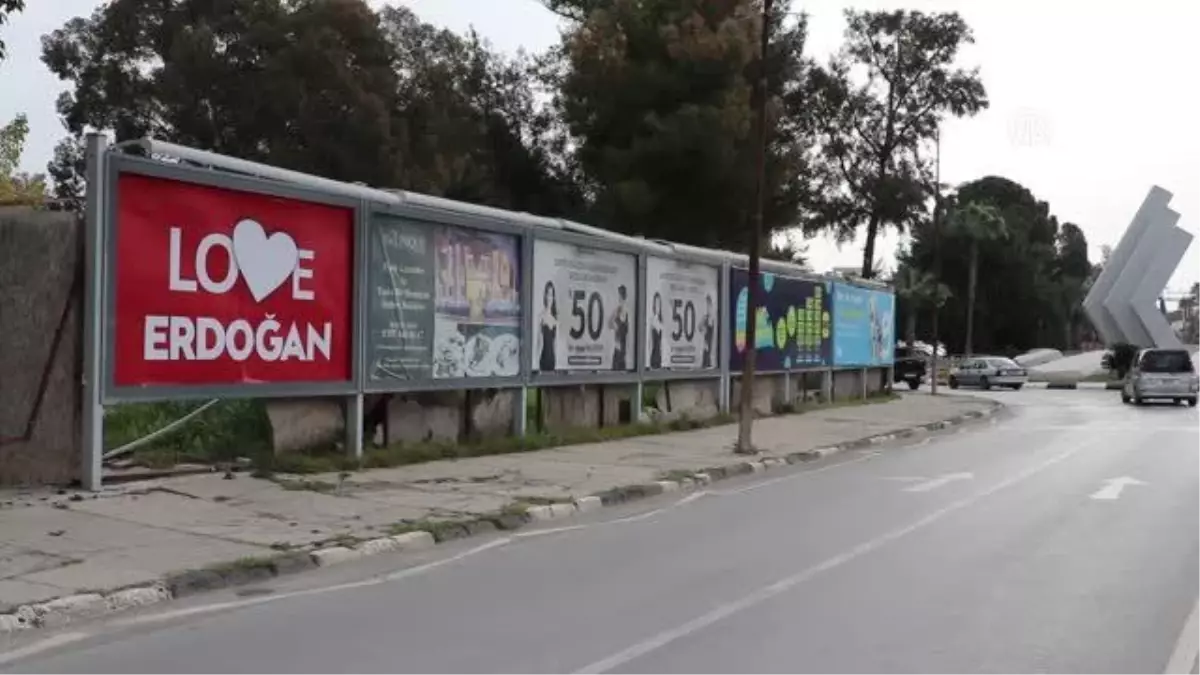 KKTC'deki reklam panolarına 'Love Erdoğan' afişleri asıldı