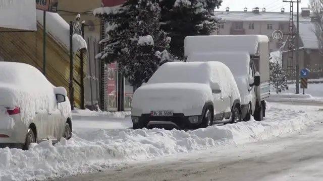 Sarıkamış'ta soğuk hava Sarıkamış'ta soğuk hava