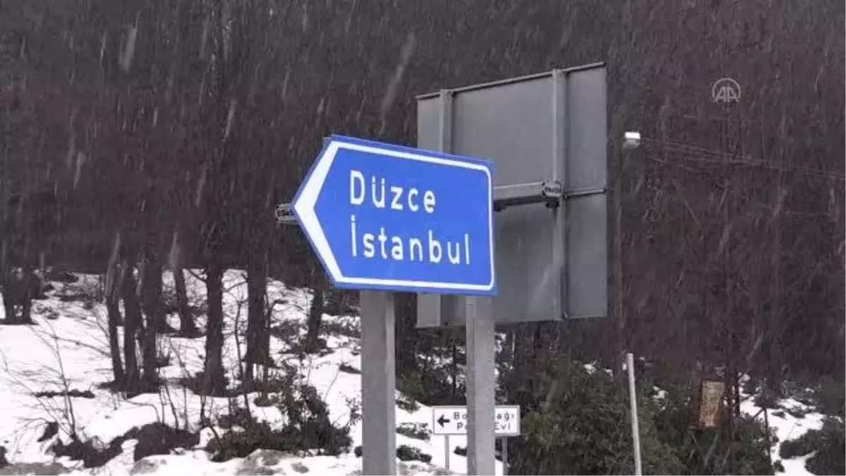 Bolu Dağı'nda kar yağışı başladı
