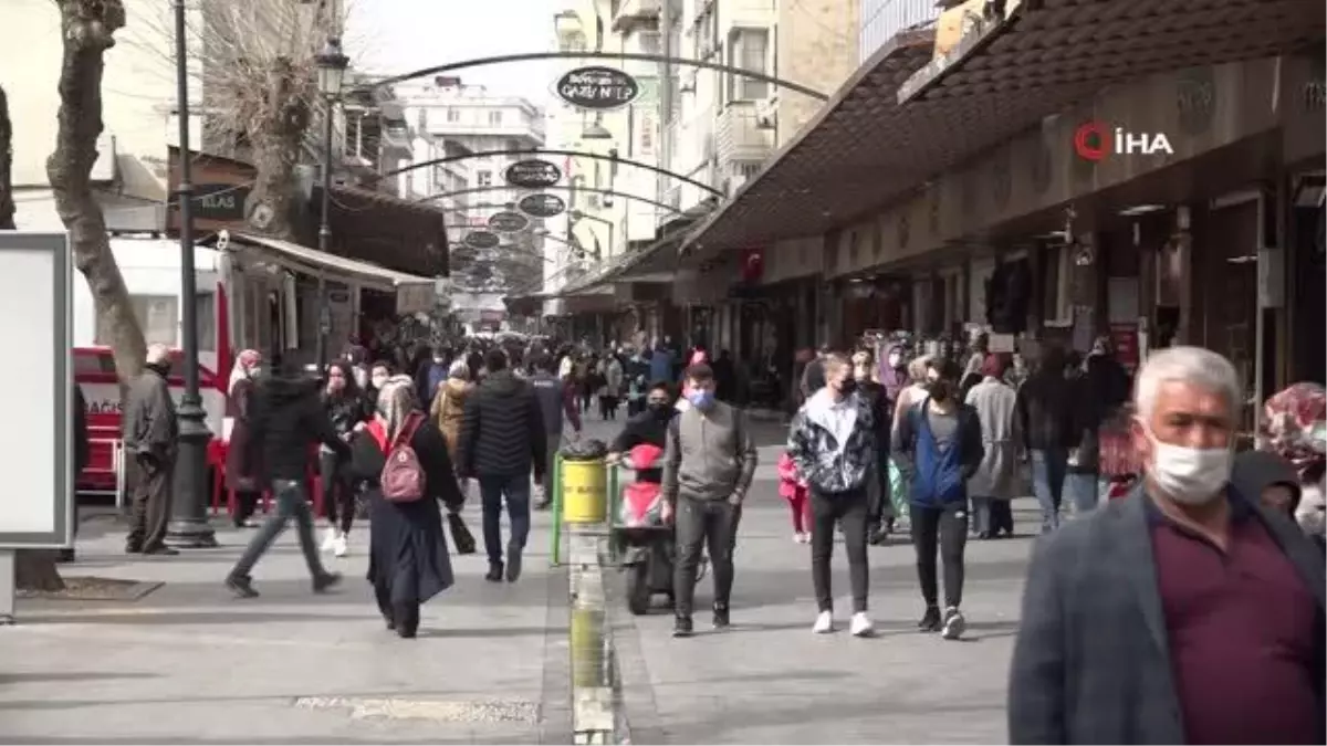 Gaziantep'te vaka sayısı artıyor, çarşıda yoğunluk azalmıyor