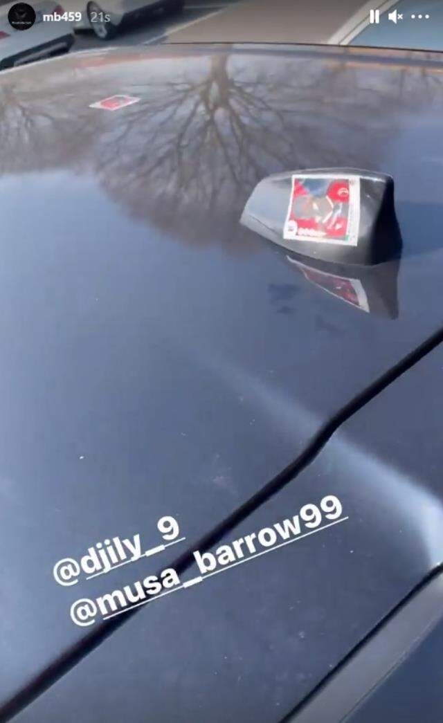 Mario Balotelli, takım arkadaşı Davide Diaw'a eğlenceli bir şaka yaptı