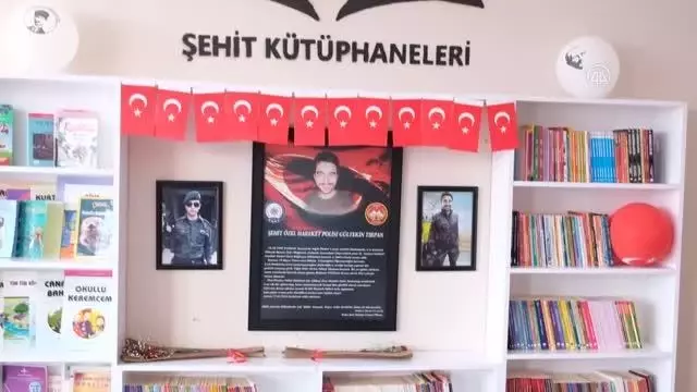 Şehit düşen polisin ismi kütüphanede yaşatılacak Şehit düşen polisin ismi kütüphanede yaşatılacak
