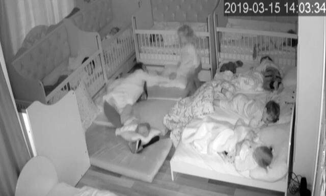 Alanya'da kreşte çocuklara şiddet görüntüleri