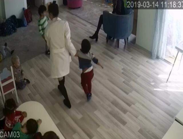Alanya'da kreşte çocuklara şiddet görüntüleri