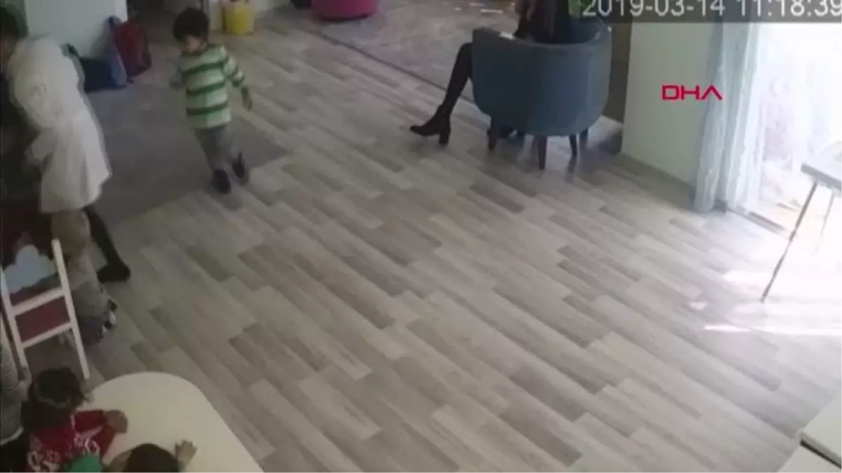 ANTALYA Alanya'da kreşte çocuklara şiddet görüntüleri