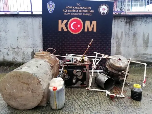 Son dakika haberi | Hopa'da sahte içki operasyonu Son dakika haberi | Hopa'da sahte içki operasyonu