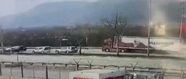 Bursa'daki TIR dehşeti kamerada! 20 aracı biçti, ortalık mahşet yeri gibi