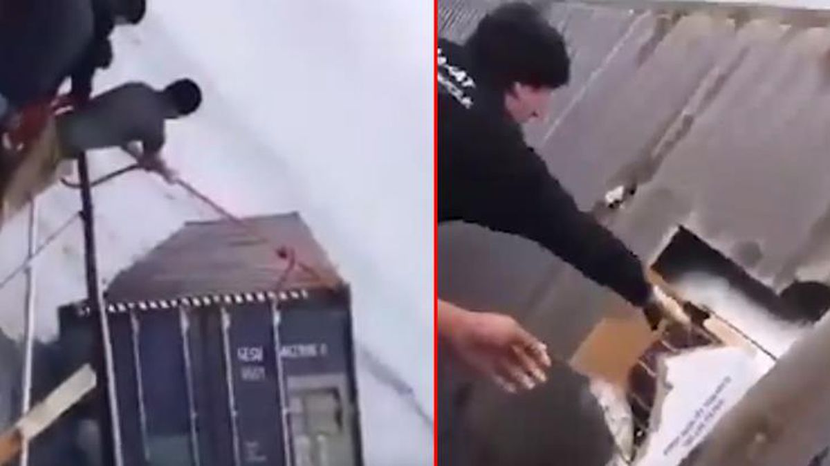 Dünya bu videoyu konuşuyor: Balıkçılar denizde içi iPhone 12 dolu konteyner buldu