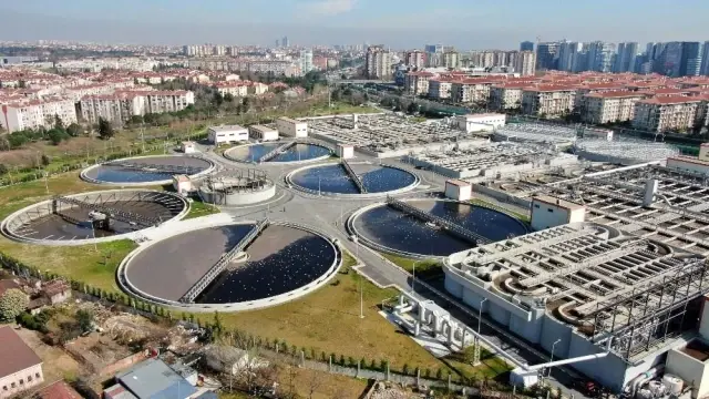 İSKİ'nin arıtma tesisinde korkutan görüntü İSKİ'nin arıtma tesisinde korkutan görüntü