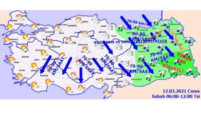 Meteoroloji'den 40 ile sarı, 15 ile turuncu kodlu uyarı! Kar, sağanak yağış ve fırtına geliyor